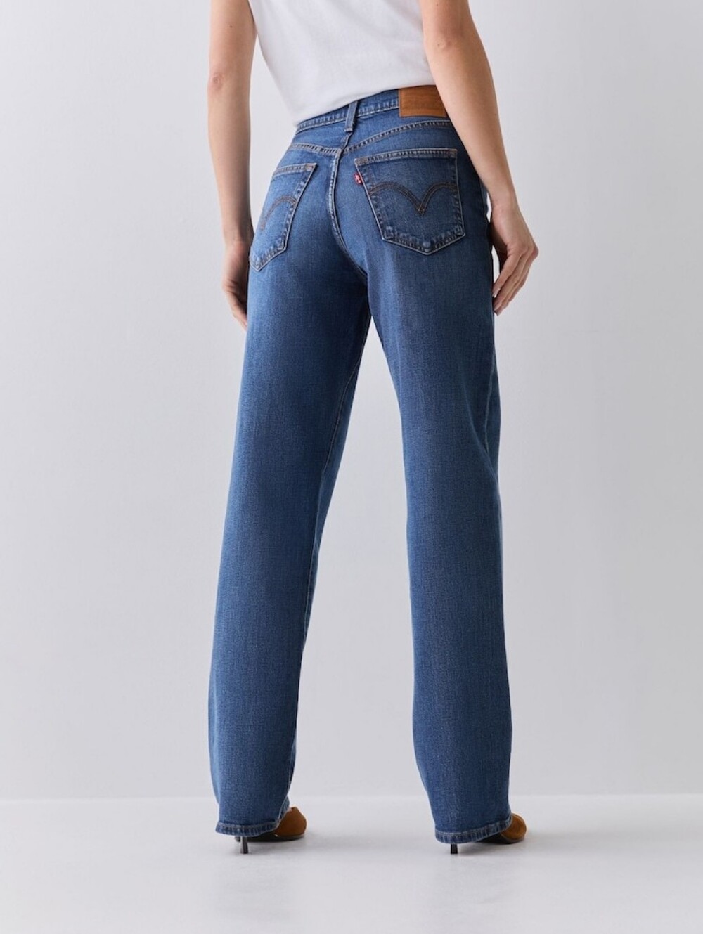 levi high waist ribcage straight leg jeans